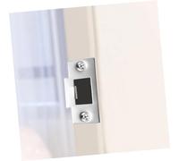 SOPOTUTU Plaque de Gâche Acier Inoxydable pour Serrure à Pêne Renfort de Porte Finition et Durable pour Portes Couleur Aléatoire Couleur Aléatoire