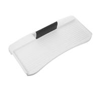 SOPOTUTU Plateau Coulissant pour Clavier sous Bureau Réglable, Support Ergonomique en Plastique Blanc, Tiroir Extractible Emplacement Souris Pivotant, Accessoire pour Poste De Travail Bureau
