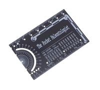 SOPOTUTU Pocket Metal Engineering Ruler With Protractor Compass Precise Metric Scale Rule For Civil And Mechanical Engineers Compact Tool For Accurate Field And Lab Measurements