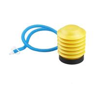 SOPOTUTU Pompe à Air Portable Mini pour Ballons Gonfleur Pied Compact Plastique Tuyau Flexible Bleu et Jaune Facile à Transporter pour Jeux et Piscine