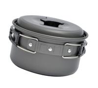 SOPOTUTU Popote Camping Pliable avec Poignée Ergonomique et Pochette Maille Casserole Légère pour Randonnée et Pique- Plein Air Ustensile Cuisine Extérieur Compact pour Voyage