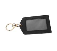 SOPOTUTU Porte-Badge PU Résistant avec Anneau pour Carte Identité Étui De Protection pour Cartes De Travail pour Bureau Et École