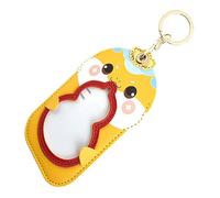 SOPOTUTU Porte-clés Serpent Chinois Nouvel an avec Double Emplacements Cartes Étui Porte-Cartes PU Résistant et Style Traditionnel pour Clés et Cartes Identité Accessoire Chanceux pour