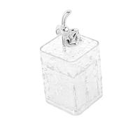 SOPOTUTU Porte Coton Tige Rond avec Couvercle Accessoire de Salle de Bain Chambre Boîte de Rangement pour Cotons et Cure-Dents