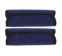 SOPOTUTU Protection Antidérapante Amovible pour Barres D’haltères 2 Pcs, Manchons de Préhension en Silicone Bleu Foncé, Accessoires Fitness Compatibles Barres Horizontales, Tirages