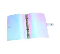 SOPOTUTU Protège Cahier Étudiant Plastique Étanche Couverture de Classeur Souple Rechargeable Flexible et Protection Laser Irisée pour Carnet de Notes