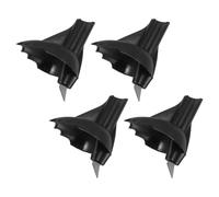 SOPOTUTU Protège-Embouts pour Bâtons de Randonnée 4 Pièces Pointe en Carbure de Tungstène et Corps en Nylon, Antidérapant pour Terrains Durs et Cailloux