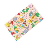 SOPOTUTU Puzzle Éducatif Bois pour Garçon Fille Montessori Animal Domino Jeu Apprentissage Précoce Développement Sensoriel et Coordination Main-œil Cadeau pour Garçons et Filles