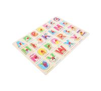 SOPOTUTU Puzzle Éducatif Bois pour Garçon Fille Montessori Déveil Intelligent Espagnol Puzzle Manuel pour Apprentissage des Lettres et Chiffres Développement Coordination Main Œil