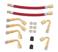 SOPOTUTU Rallonge Valve Pneu Coudée Robuste pour Voiture Adaptateur Extension Tuyau Gonflage Pompe Accessoire Portable pour Valves Profondes