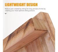 SOPOTUTU Repose-Pieds en Bois De Paulownia B, Petit Tabouret Antidérapant Inclinable, Marchepied Ergonomique pour Bureau Et Maison, Support Pied pour Personnes Âgées, Usage Intérieur Et Extérieur