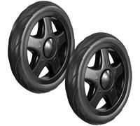SOPOTUTU Roues Pour Chariot De Supermarché Pliable, Lot De 2 Roulettes Solide Pour Courses Et Déplacements Quotidiens