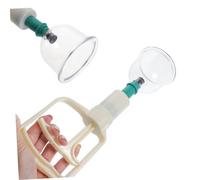 SOPOTUTU Set Complet de Ventouses Chinoises Antidéflagrantes avec Pompe à Vide pour Massage Corporel Thérapie par Aspiration pour Fatigue et Circulation Sanguine Utilisation Salon ou