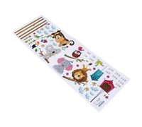 SOPOTUTU Sticker Mural Toise de Croissance Animaux Jungle pour Chambre Garçon Fille Décoration Murale PVC Résistante Autocollant Amusant et Pratique pour Mesurer Garçon Fille