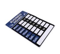 SOPOTUTU Stickers Horaires d'Ouverture Autocollants, Épais et Réinscriptibles, pour Affichage Extérieur sur Vitrines de Magasins et Établissements de Restauration