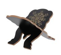 SOPOTUTU Support à Livres en Bois Foncé pour Lecture et Prière, Pupitre de Lecture Portable, Étagère Décorative Vintage pour Bureau, Maison, École et Mosquée, Support Stable pour Bible et