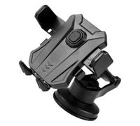 SOPOTUTU Support de Téléphone Voiture à Ventouse Réglable Noir pour Grille D’Aération Compatible Caméras Tableau de Bord Fixation Stable et Compacte pour Navigation en Conduite