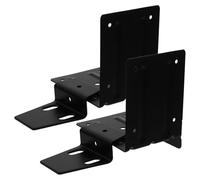 SOPOTUTU Support Mural Renforcé Fer Noir Équerre Solide pour Étagères et Armoires Charge Lourde Installation Facile pour Rangement Optimisé