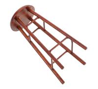 SOPOTUTU Tabouret Bois Miniature Rustique pour Maison de Poupée Chaise Haute de Bar Mobilier Scandinave Polyvalent Accessoire Décoratif Réaliste pour Scène de Cuisine et Jardin Féerique