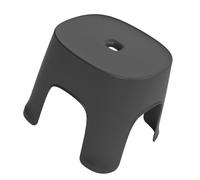 SOPOTUTU Tabouret de Salle de Bain Antidérapant Noir, Petit Marchepied en Plastique Léger Marche, Tabouret Polyvalent pour Garçon et Filles et Adultes, pour Se Chausser et Usage Domestique