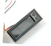 SOPOTUTU Thermomètre Numérique Auto avec Horloge LED Bleu Affichage Température Interne Externe Module Ultra Fin Adhésif pour Tableau de Bord et Aquarium