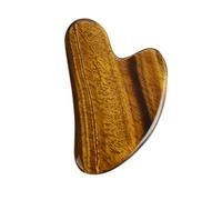 SOPOTUTU Tiger's Eye Gua Sha Scraping Plate Outil De Massage Corporel Et Pratique Pour Visage Cou Et Rejuvenation Peau