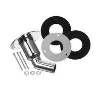 SOPOTUTU Tube Déchappement INOX Coudé pour Chauffage avec Joint Étanche Durabilité Renforcée Ventilation pour Systèmes de Chauffage Diesel Bateau