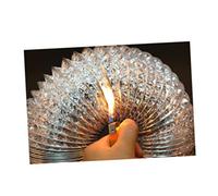 SOPOTUTU Tuyau Flexible Aluminium Chaleur pour Ventilation Hvac Conduit Dévacuation pour Sèche Linge Gaine Flexible Ignifuge pour Cuisine et Salle de Bains