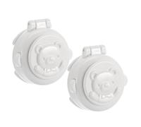 SOPOTUTU Verrou de Sécurité pour Boutons Poussoirs 2 Pcs, Dispositif Anti-pression pour Lave-linge et Ordinateur, Protection Garçon et Filles Étanche et Solide, Cache Bouton Sécurité Bébé