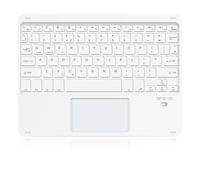 SOPPY Clavier Bluetooth portable avec pavé tactile, mini clavier rechargeable, clavier sans fil pour iPad 9.7/iPad 10.2/iPad Air/Pro/Samsung Tab/Lenovo Tab/iOS/Android/Windows, disposition britannique