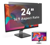 SOPPY Filtre de confidentialité pour écran Large 24 Pouces 16:9 - Filtre de confidentialité UV et lumière Bleue pour écrans Samsung/Dell/Lenovo/HP/Acer/ASUS (24", 16:9)