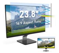 SOPPY Protection d'écran anti-lumière bleue pour écran large 16:9, anti-UV, filtre anti-lumière bleue pour moniteurs Samsung/Dell/Lenovo/HP/Acer/ASUS (23,8", 16:9)