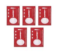 Soprano Saxophone Reeds Strength 2,5 BB Resin Soprano Sax Reeds pour la pratique quotidienne Concert de scène Musiciens professionnels débutants 5 pack (Noir) (Blanc)
