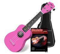 Soprano US-100 PK Ukulélé rose SET avec housse