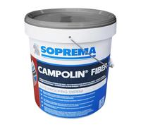 SOPREMA 110717-RAL 7004 CAMPOLIN Fiber 5 KG Gris Imperméabilisant en Caoutchouc Acrylique armé de Fibres