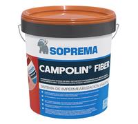 SOPREMA 110717-RAL 8023 CAMPOLIN Fiber 5 KG Teja Imperméabilisant en Caoutchouc Acrylique armé de Fibres, Brique