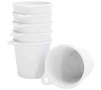 SoPro 6x gobelets à shot en plastique 4 cl réutilisables - Verres à shot 40 millilitres blanc - Verre à shot réutilisable à porter autour du cou - Gobelet à shot 4cl