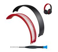 SOPROM Bandeau Headband de Rechange pour Beats Studio 2 & Studio 3 Wired &Wireless Headphones Casque(Studio 3-Noir et Rouge)