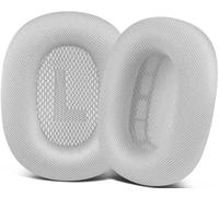 SOPROM Coussinets de Rechange pour écouteurs Apple Airpods Max avec Tissu en Maille Durable, Mousse Plus Douce et Aimant - Argent