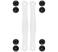 SOPROM Rivets de rechange avec sangles de talon pour sabots classiques Croc pour hommes, femmes et enfants (couleur : blanc, taille :15.8cm)