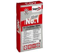 Sopro's No.1 403 Colle Flexible Argenté de Carrelage Adhésif Pierre Naturelle Á
