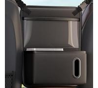 Soptrise Rangement Entre Sièges pour Ford Focus Turnier Active AB Bj.2018 | Cuir PU Imperméable Avec Support Tablette Transparent Et Boîte À Mouchoirs Intégrée, Fixation Repose-Tête