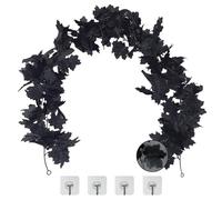 SOQKEEN 2 Pcs Guirlande Halloween, 174 cm/Pcs Décoration Feuille Automne Artificielles Intérieur Extérieur Avec 4 Crochets Pour Cheminées, Portes, Fenêtres