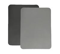 SOQKEEN Lot de 2 Tapis Vaisselle Absorbant 30x40cm Gris Clair et Foncé, Antidérapant, Pliable, Tapis de Séchage Rapide pour Comptoir de Cuisine, Bar, Machine à Café