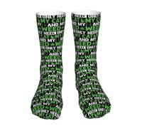 Soquettes J'Ai Juste Besoin De Mon Chat Et De Mon Herbe Confortable Chaussettes De Course Antidé Rapante Chaussettes Pour Course À Pied Football Travail
