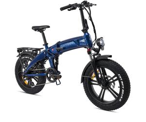 Sorø 2026 - Vélo électrique pliant à pneus larges 48V 14,5Ah - Bleu royal