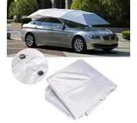 Sora Parapluie de Voiture, Tente pliée de Pare-Soleil Anti-Usure, Portable Durable pour Barbecue extérieur(Silver)