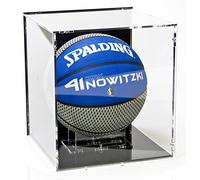 Sora Vitrine de Ballon de Basket-Ball, avec Base Noir et Panneau d’arrière Noir