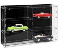 SORA vitrine de voitures 1/18 Modèle avec panneau arrière noir