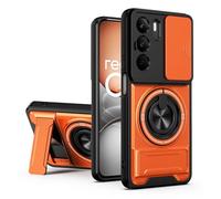 SORAKA Coque pour realme P3 Lite avec Support,Protection d'objectif avec fenêtre et Double Couche en PC et TPU Compatible avec Le Support magnétique pour Voiture